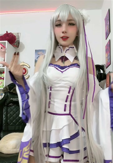 Emilia Tan Cosplay from Re:Zero