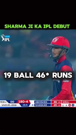 Abhishek Sharma Ipl Debut 😯 #shorts #cricket #viral #ipl