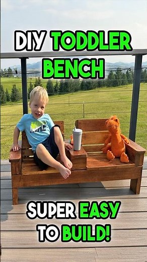 "Build This Toddler Bench in No Time! 🪚 EASY for Beginners!"