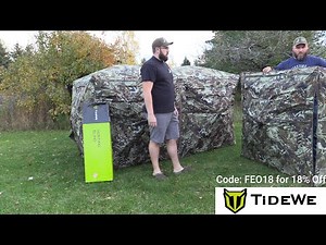 TIDEWE 4-6 Person Hunting Blind Review!