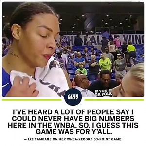 28K views · 595 reactions | Two years ago, Elizabeth Cambage silenced the doubters by setting the WNBA single-game scoring record with 53 points  | espnW | Facebook