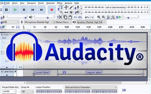 Audacity音频剪辑入门教程 6 Importing tracks and timeline