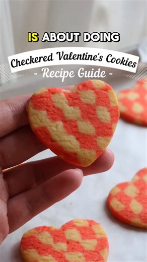 Bakeomaniac on Instagram: "[Recipe] 5 basic ingredients to create these classy Heart Shaped Checkerboard Cookies 💝 What it took was extra effort and intention built on basic and repeated techniques. It truly is more effort, but not high skill 💪 You can shape it however you want, such as round or squares, or go thicker for fewer cuts to save some knife work. I actually love that my cookies didn’t come out perfect. It feels handmade, and the effort shows 😋 By the way, these make for really tast