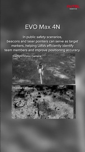 EVO Max 4N's Starlight Vision Camera + UAV Tech = Target Marking with Ease #drone #autelrobotics
