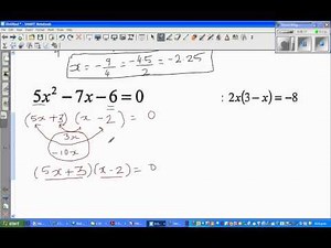 Solving linear and quadratic equations
