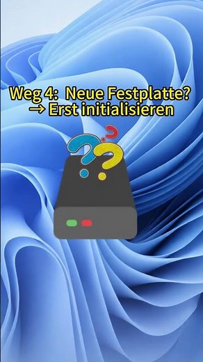 Windows 11 externe Festplatte wird nicht angezeigt? So findest Du sie wieder!#pctips #problemsolved