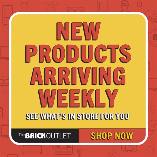 Save up to 60% on home furnishing essentials — with new products arriving weekly! Only at The Brick Outlet near you. | The Brick