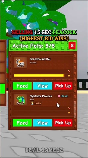 Best Bid Wins💕💕 #roblox #gag #trading #growagardenv
