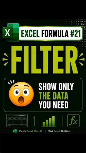 FILTER Formula in Excel | How to Use FILTER Function in Excel #excel #chanduedu #shorts #fyp #viral