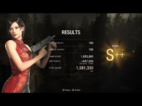 Resident Evil 4 Remake – Ada Dress Mercenaries Village | 1.5 Million Score Gameplay