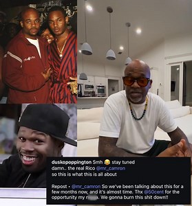 #JayZ’s former Roc-A-Fella Records business partner #DameDash calls #Camron the “real Rico” for teaming up with #50Cent to develop #PaidInFull series “Congratulations, Cam. 50 is now your new boss, and you’re proud of it.” | Kollege Kidd