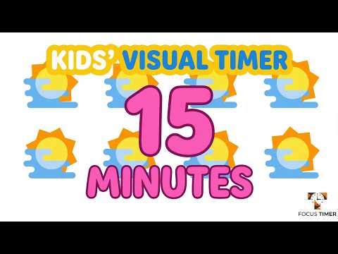 Fun 15 Minute Visual Timer 🎨 Homeschool & Classroom Study Tool