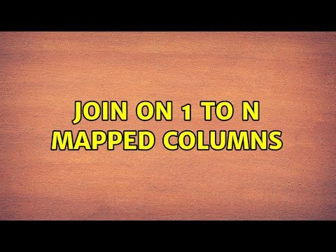 Join On 1 to N mapped columns