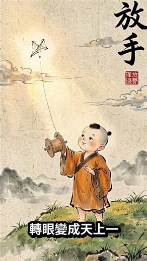風箏線斷了，小和尚追兩步又停下，抓得越緊，就真的留得住嗎？｜禪語放手