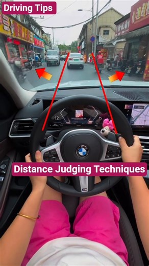 Tips and reference points for novice drivers driving on narrow roads #viral #car #trending