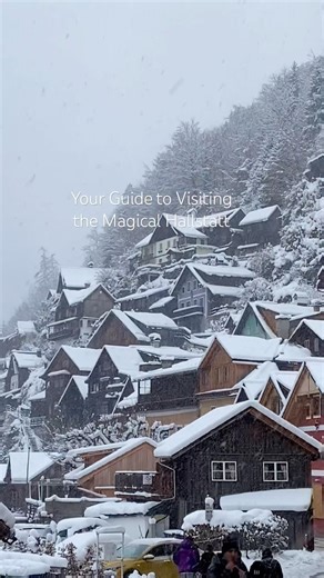 📍Hallstatt,Austria #austria #snow #hallstatt #austriatravel #winter #travelvlog #travelguide #fyp