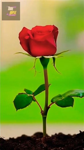 Timelapse - A rose seed sprouts from moist soil - nature’s beauty in motion.🌹 #short #rose #timelaps