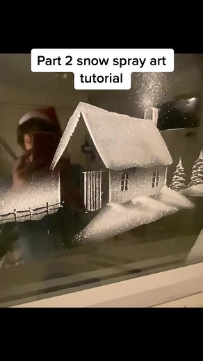 Snow Spray Art Tutorial Part 2: Window Decoration Tips