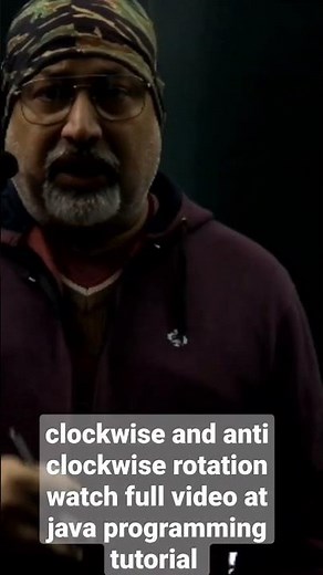 rotation of matrix clockwise and anticlockwise