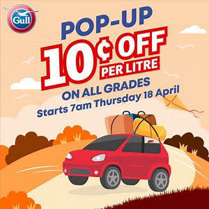 3.1K views · 81 reactions | School holiday savings are here at Gull! ✨Save 10c on every litre of fuel. ✨7am Thursday 18 Apr until 7am Friday 19 Apr 2024. ✨Savings are already included on our price boards. ✨Available at all participating Gull sites gull.nz/locator. ✨No loyalty card, no minimum spend, and no maximum fill limits. ✨Fill up now at Gull to enjoy great fuel savings! | Gull New Zealand | Facebook
