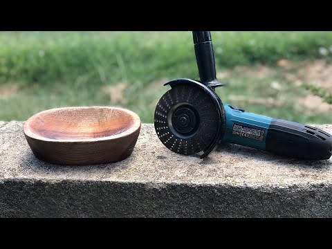 Carving Bowl With An Angel Grinder