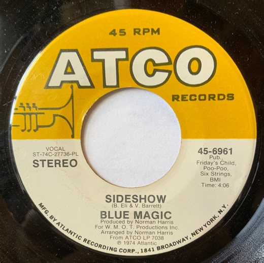 Blue Magic - Sideshow / Just Don't Want To Be Lonely