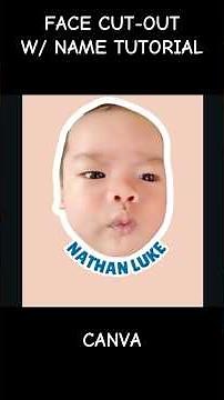 How to make face cut-out using Canva #canva#facecutout #voiceover #giveaways#cute#foryoupage