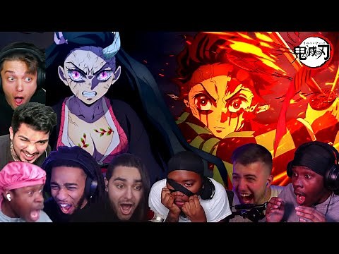 MAD TANJIRO & DEMON FORM NEZUKO ! DEMON SLAYER SEASON 2 EPISODE 13 BEST REACTIONS COMPILATION