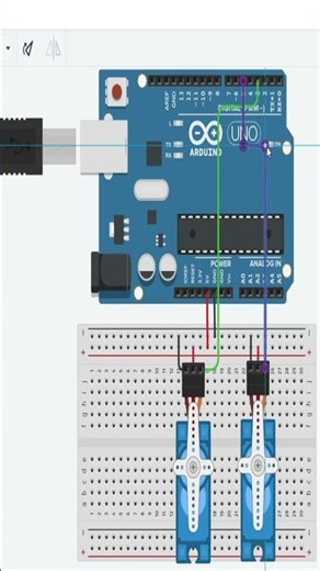 como programar dos servomotores con arduino | clase 11 #arduino #arduinouno #arduinotutorial