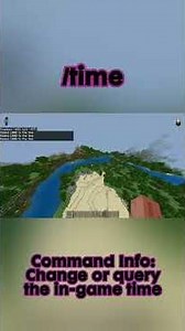 How to use the /time command in Minecraft Bedrock #minecraft #bedrock #command #fyp