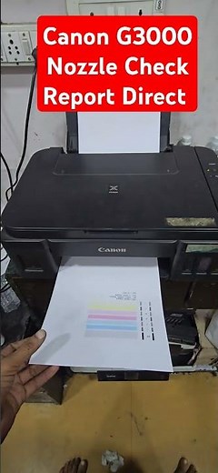 Canon G3000 printer Direct Nozzle Check Report print All-in One Color printer Mobile printer
