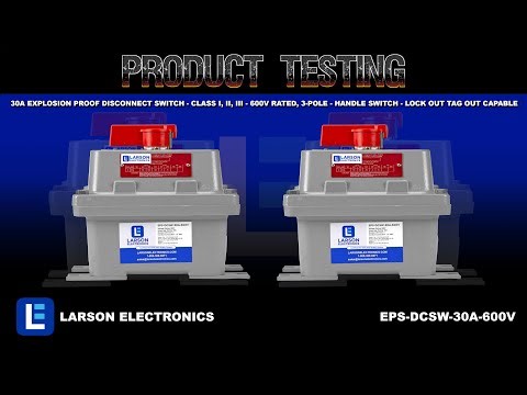 30A Explosion Proof Disconnect Switch - Class I, II, III - 600V Rated, 3-Pole - Handle Switch