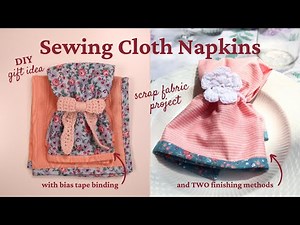 DIY Cloth Napkins | EASY Gift Idea | Made on Mill