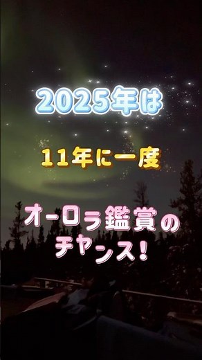2025年はオーロラ観賞の大チャンス！11年に一度の“当たり年”に、イエローナイフで見た奇跡の夜空。2月に訪れた私の体験を少しシェアします。📌今晩フルvlog公開予定！#shorts #オーロラ