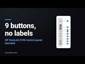 HP DeskJet 2700 Control Panel - Every Button and E Code