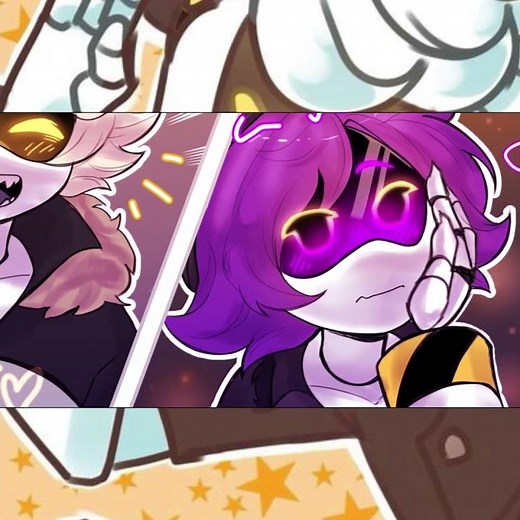 Murder Drones fan comic couple "Uzi and N"