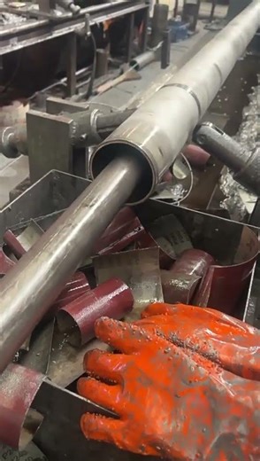 Internal honing process is underway.