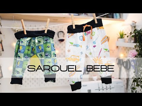 TUTO COUDRE UN PANTALON SAROUEL BÉBÉ ENFANT - FACILE DÉBUTANT - PATRON PDF GRATUIT [DIY COUTURE]
