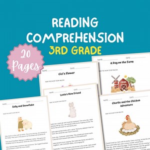 3rd Grade Reading Comprehension Worksheet Grade 3 Reading Passage Third Grade Printable Reading Sheet Elementary Reading Workbook Activity - Etsy