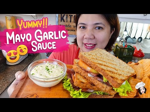 Garlic Mayo Sauce Dip for Burgers, Fish Fillet, Chicken Wings