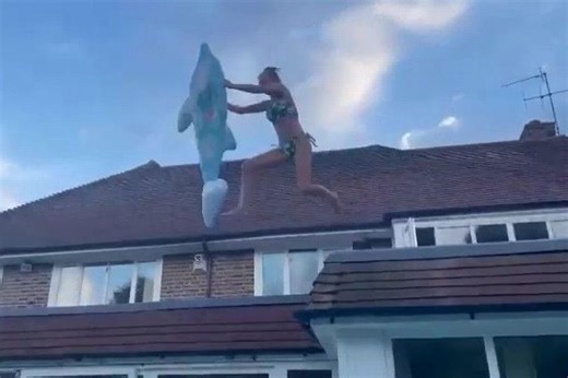 'I jumped into my boss's pool with an inflatable dolphin - and immediately regretted it'