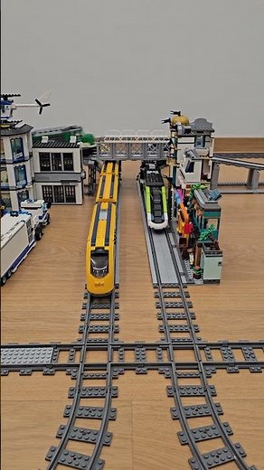 Near-miss under the bridge but the freight train still causes a collision