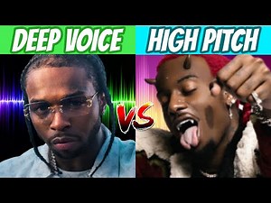 DEEP VOICE RAPPERS vs HIGH PITCHED RAPPERS!