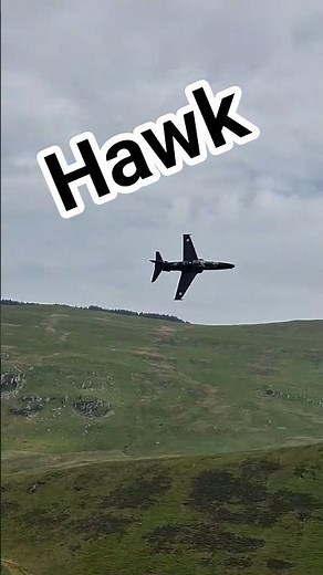 Royal Air Force Hawk screams through the Mach Loop