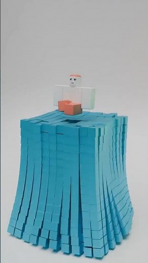 COCO SHE FELL Roblox Blender Wooden Cubes Simulation | #blendergameengine #roblox #animation