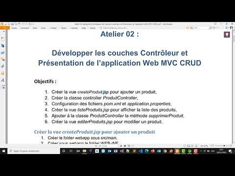 Spring Boot 02_00 : Présentation de l'atelier 02 : Couches Contrôleur et Présentation
