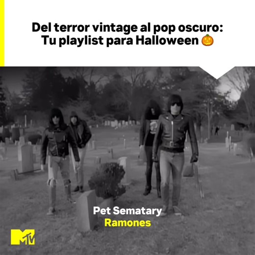 🎃 Dale Ritmo a tu spooky season con esta playlist que armamos para acompañarte desde la previa del disfraz hasta la fiesta de medianoche 🕯️🦇 Contanos qué tema entra en tu ritual este Halloween. 👻 #MTVMúsica #Halloween #Ramones #RayParkerJr #Rockwell #FifthHarmony #BackstreetBoys #RobZombie #MUSE #BetteMidler #SarahJessica #ParkeryKathyNajimy #ChinaAnneMcClain #KATSEYE | MTVLA