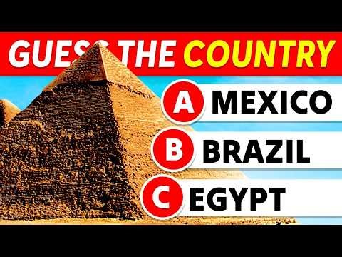 Guess the Country by its Monument | Famous Places Quiz 🗽🏔️ | Quizgut
