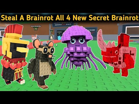 Roblox Steal a Brainrot New Update - All 4 New Secret Brainrot Morphs Showcase Gameplay