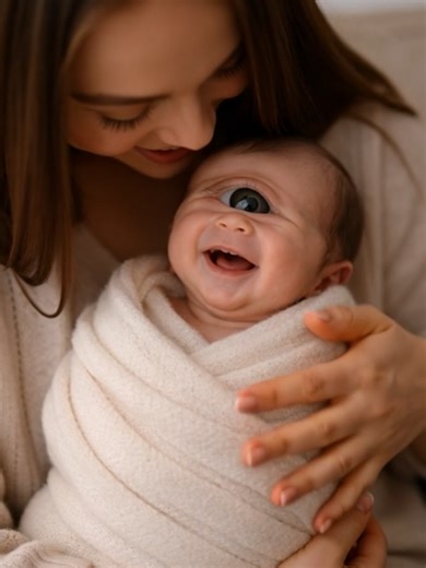 Unique Newborn with One Eye in Forehead